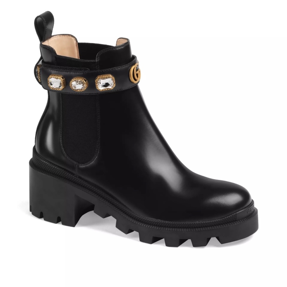 Gucci Trip Bootie with Jewels